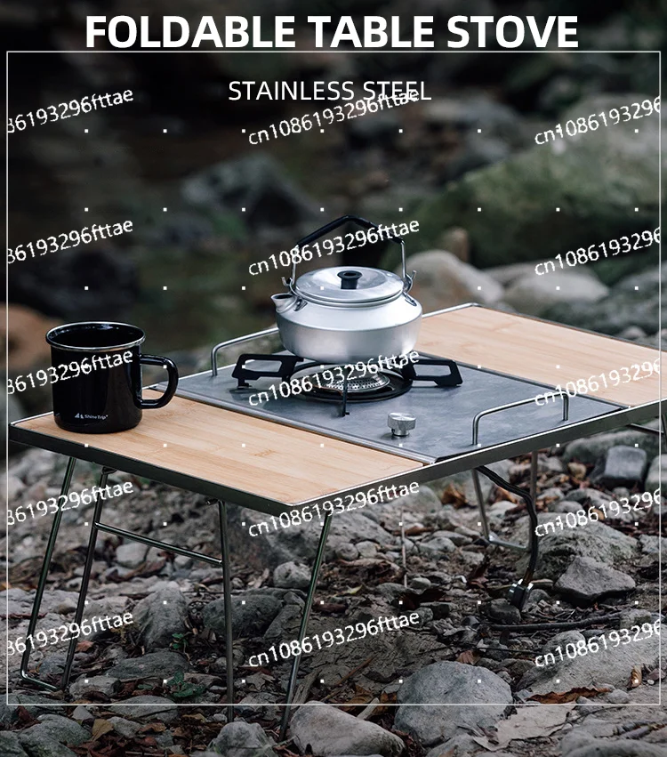 

Outdoor camping portable folding gas stove camping cassette IGT desktop stove small cooker gas picnic stove