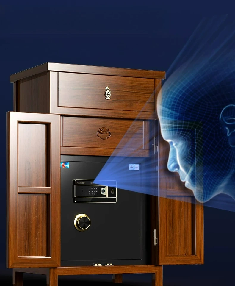 LTT household opposite door solid wood porch cabinet hidden anti-theft safe office file password cabinet