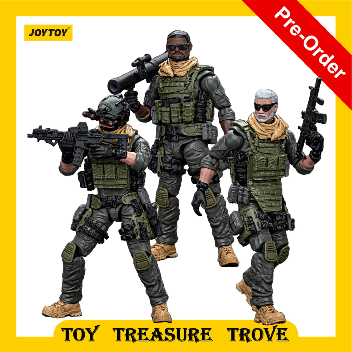 

[Pre-Sale] JOYTOY 1/18 Hardcore Coldplay Action Figures Naro Defense Forces 13Th Assault Squad Anime Military Model Toy Gift