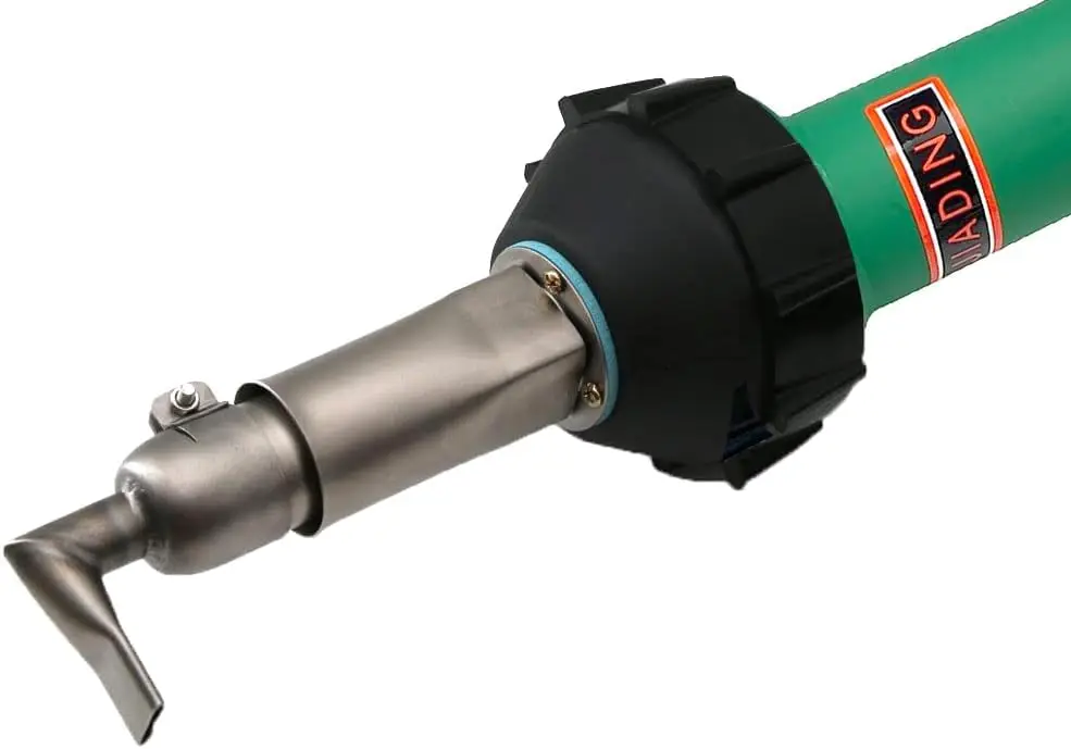 Plastic Welding Gun Hot Air Heat Gun Adjustable Temperature PVC TPO Welding Kit Accessories Speed Nozzle Roller Dolphin Knife Ho