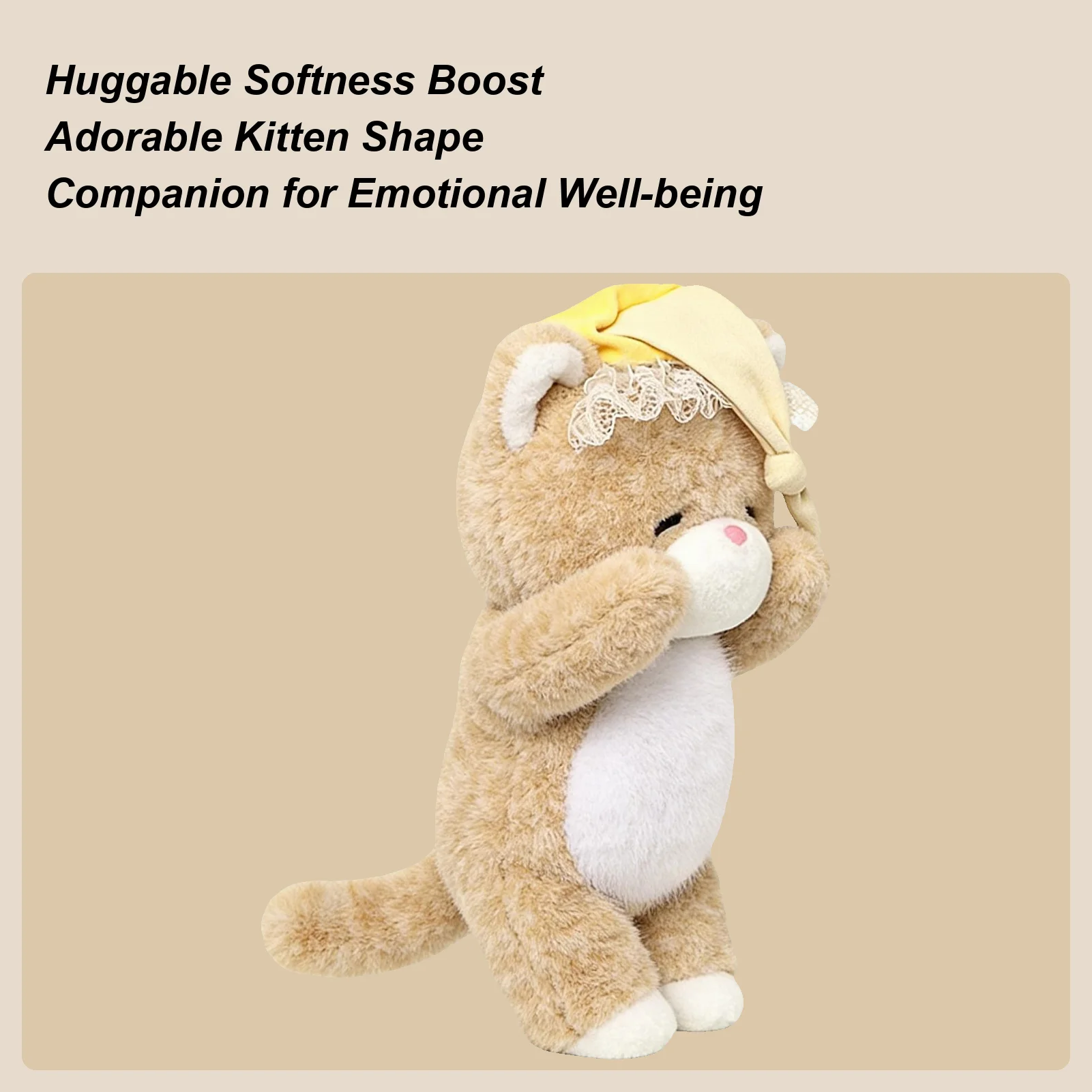 

Stuffed Animal Cat Cute Sleepy Toy Doll Toy Cat For Kids Living Room Bedroom Sofa Bed Chair Bedside Desk Home Car Decoration