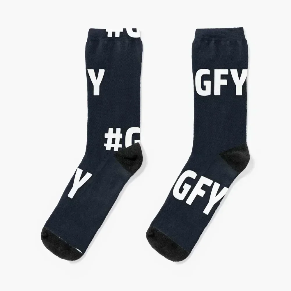 

GFY (White) Socks kids gym cool valentine gift ideas Socks Men Women's
