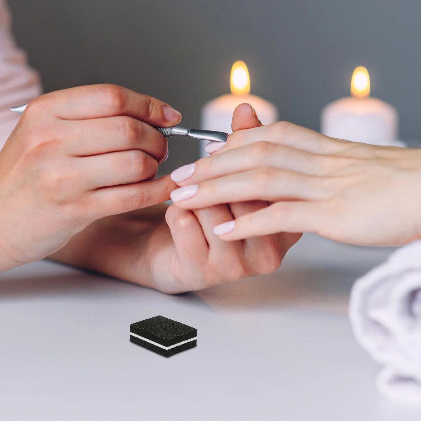 

Mini Nail Buffer Block Dual Sided Sponge for Shaping and Polishing Fingernails Toenails Durable Manicure Tool Hand Sanding Block