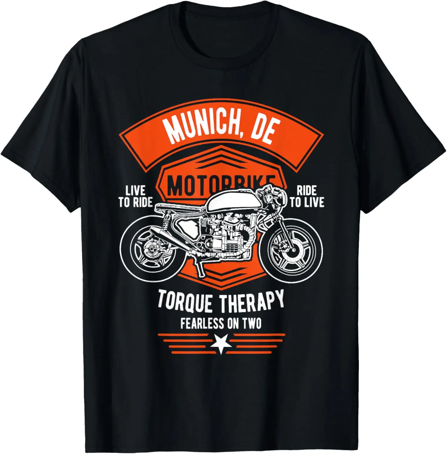 Munich DE Deutschland Alemania Retro Diseño De Motocicleta Camiseta Motocicleta