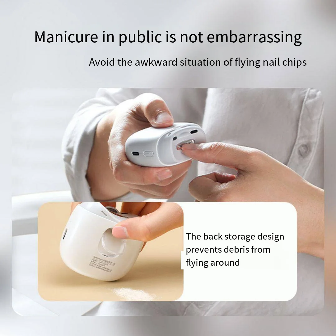 Upgrade Seemagic Electric Automatic Nail Clipper Pro with Touch Start Infrared Protection LED Light Trimmer Cutter Head Tools