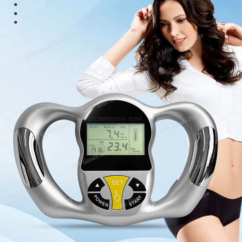 Handheld Body Fat Tester ABS BMI Scale Body Composition Analyzer Health Monitoring Measuring Device