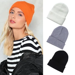 Winter Hats for Unisex New Beanies Knitted Solid Cute Hat Lady Autumn Female Beanie Caps Warmer Bonnet Men Casual Cap Wholesale