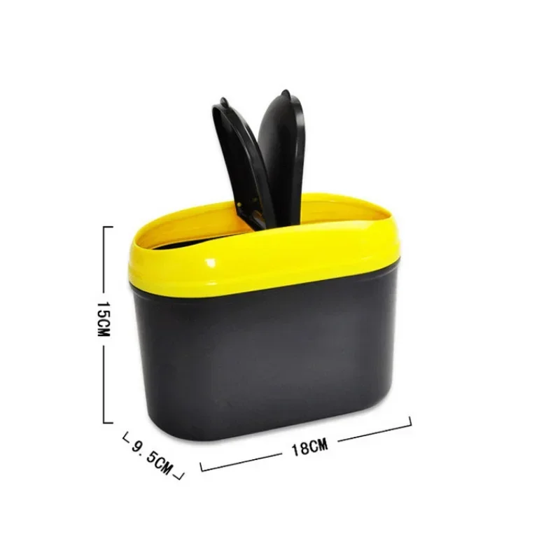 New Car Garbage Bin, Suspended Car Garbage Collection Box Storage Box Plastic Pressed Square Garbage Bin Type Car Accessories
