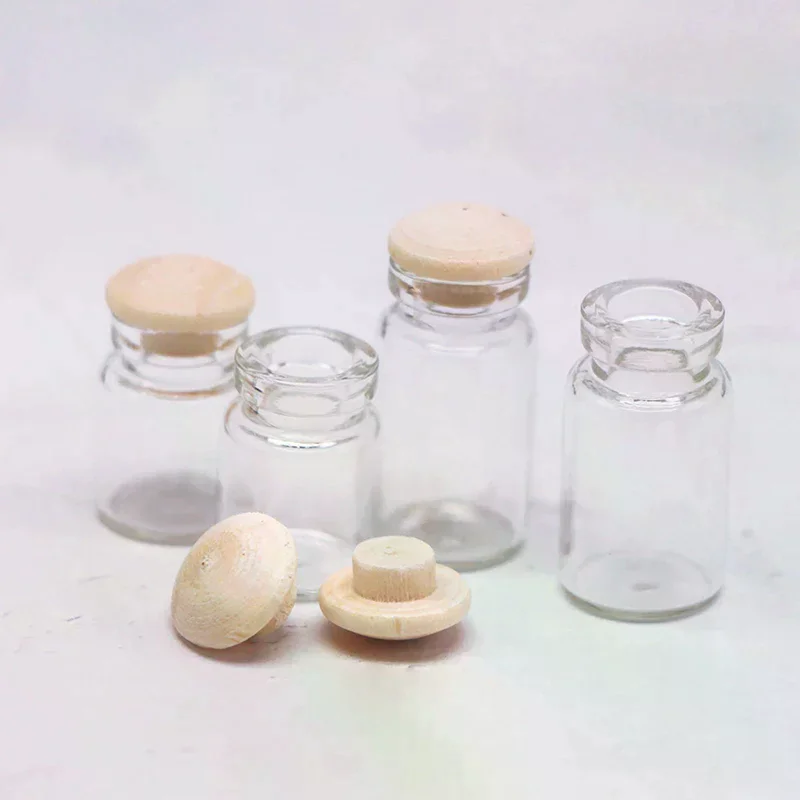 4 stks/set Poppenhuis Mini Snoeppot Keuken Voedsel Speelscène Transparante Opslagpot