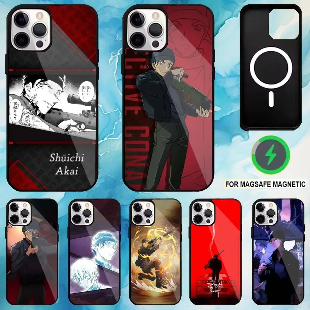 

A-Akai Shuichi Phone Case For iPhone17,16,15,14,13,12,11 Plus,Pro Max Magnetic Magsafe Wireless Charging