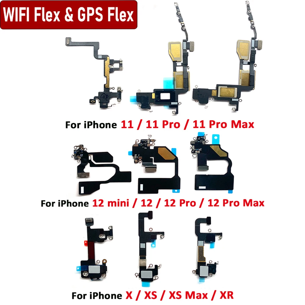 Wifi Signal Antenna Flex Cable Replacement Parts For iPhone 11 12 mini 13 Pro X XR XS Max WiFi GPS Flex Repair Parts