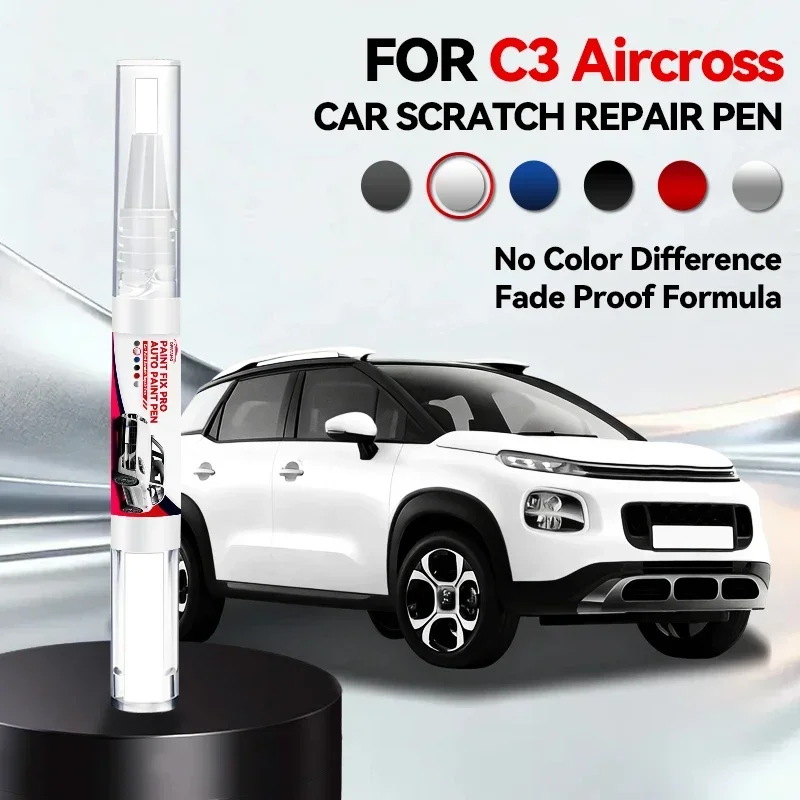 

Ручка-корректор для ремонта лакокрасочного покрытия Citroen C3 Aircross 2017-2025 PF1, средство для удаления царапин, аксессуары для авто, черный, белый, B