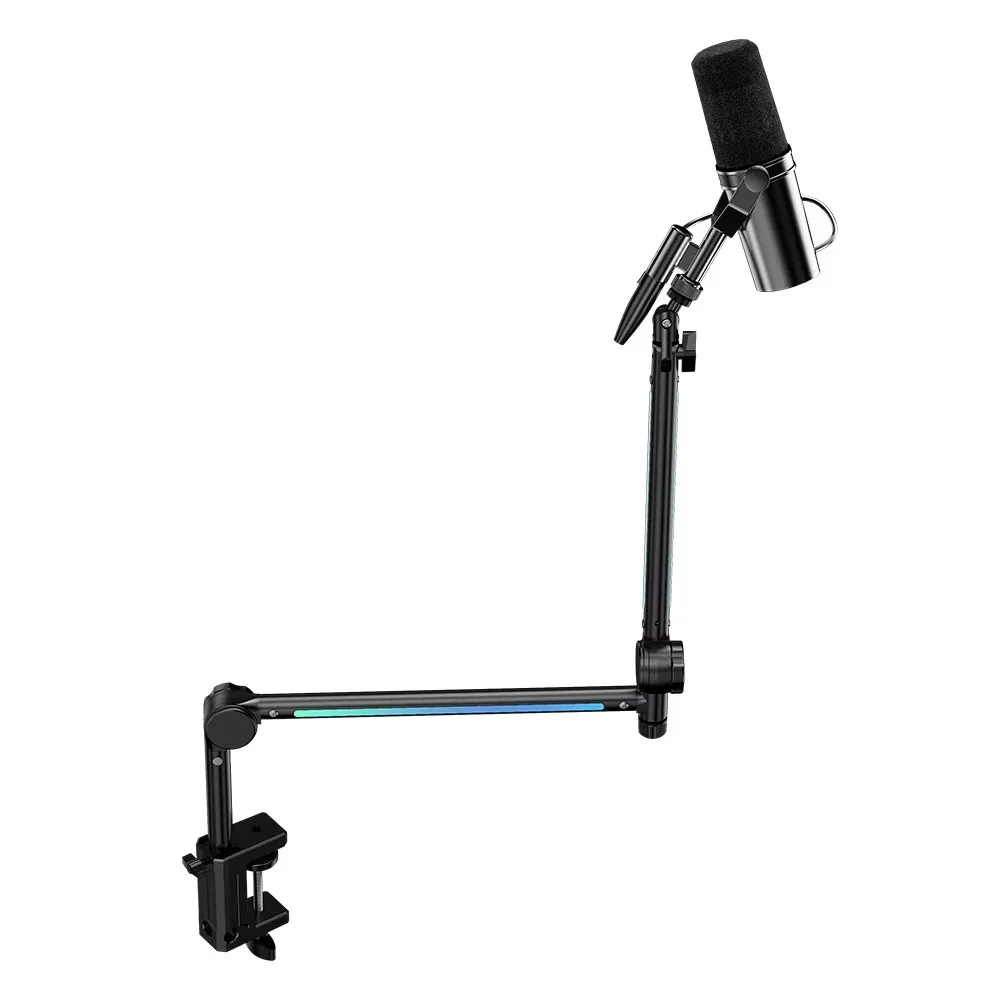 Microphone Voice-Recording Stand Aviation Aluminum Lazy-Person Universal Live-Streaming Sound Card-Specific Recording Cable