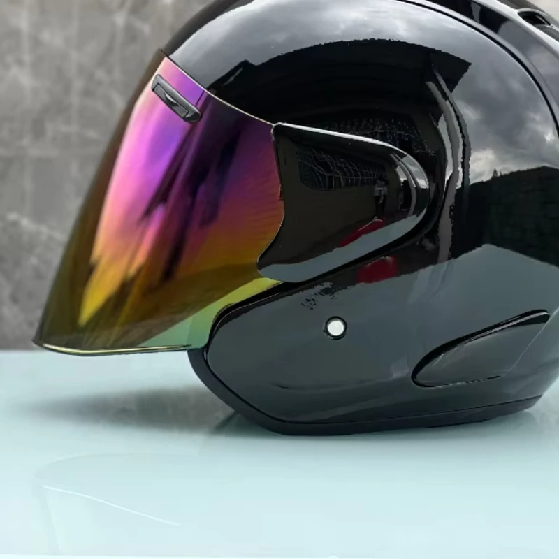 Ram5 Helderzwarte Halve Helm Heren en Dames Motor Off-Road Zomerhelm Downhill Racing Mountain Cross Casco Capacete - afbeelding 1