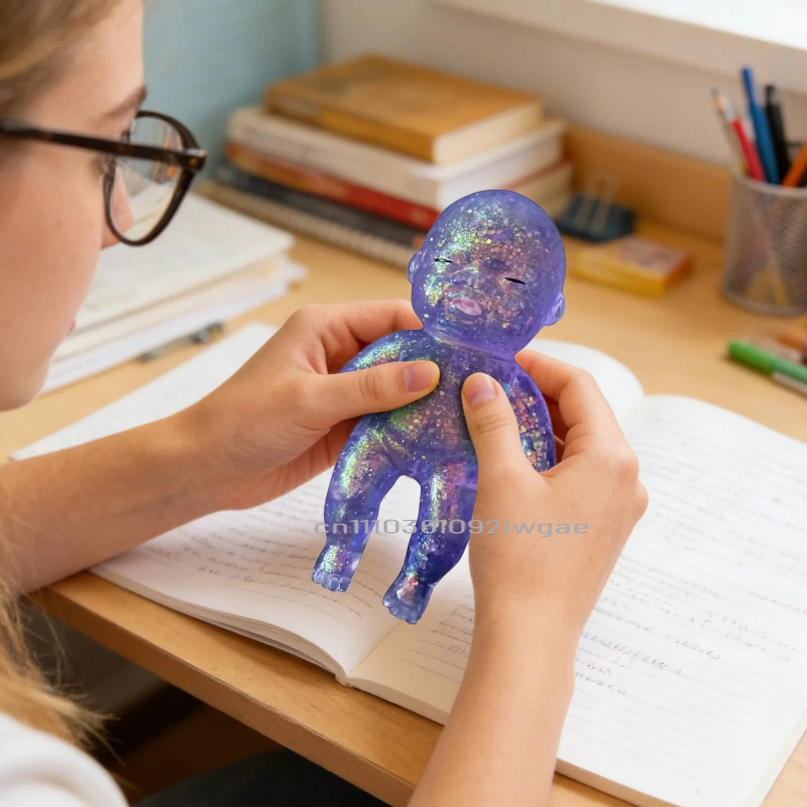 

2026 New Creative Adorable Baby Shape Softer And Squeezable Toys Squishy Personality Shiny Slow Bouncing Prizes Party Favor Gift