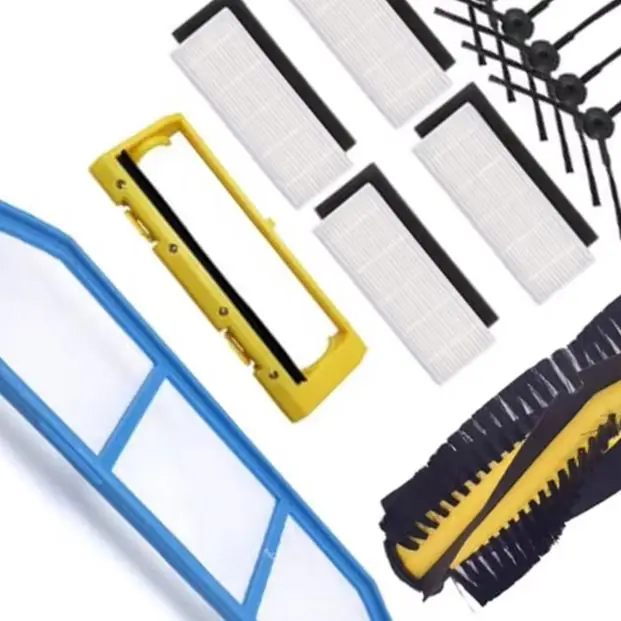 Replacement Kit For ILife A40 A4S For Polaris PVCR Robot Vacuum Cleaner Main Brush, Side Brush, Filters & Cover Set
