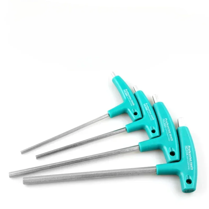 

Hexagon Screwdriver with Handle Single Set T-type Hexagon Wrench Plastic Handle Extended Hexagon Flat Head