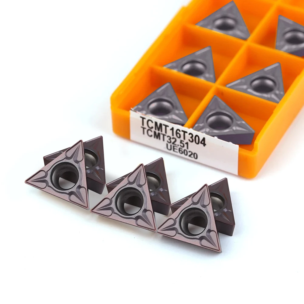 

Factory Workshop Carbide Inserts Turning Tool Carbide Tool 10pcs TCMT 32.51 TCMT16T304 0.6 * 0.2 * 0.15 Inches
