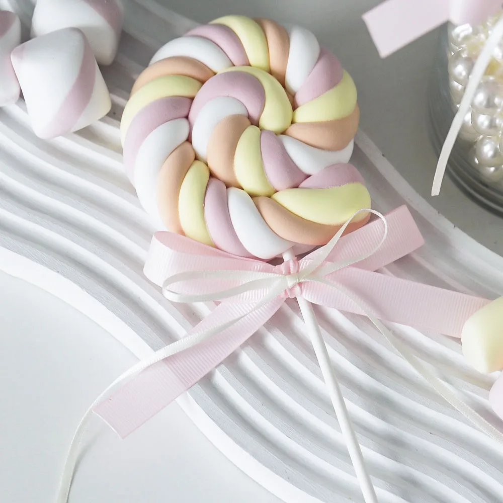 

food fake dessert props party favors gifts for festive birthday wedding decorations simulation artificial lollipop cotton candy