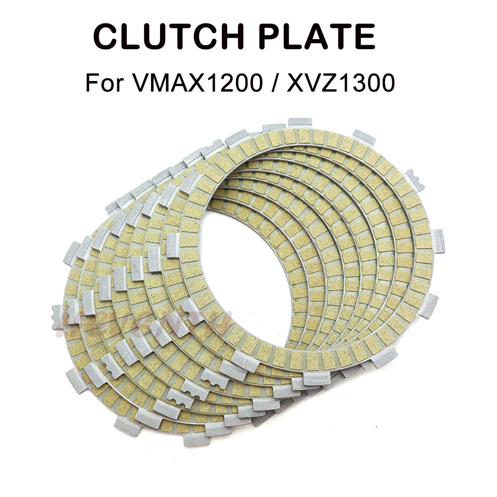 Clutch Friction Disc Plate For Yamaha Vmax 1200 V-MAX 2007 Venture XVZ1300 Royal Star XVZ 1300 2013 XVZ1200 Clutch Plate Kit