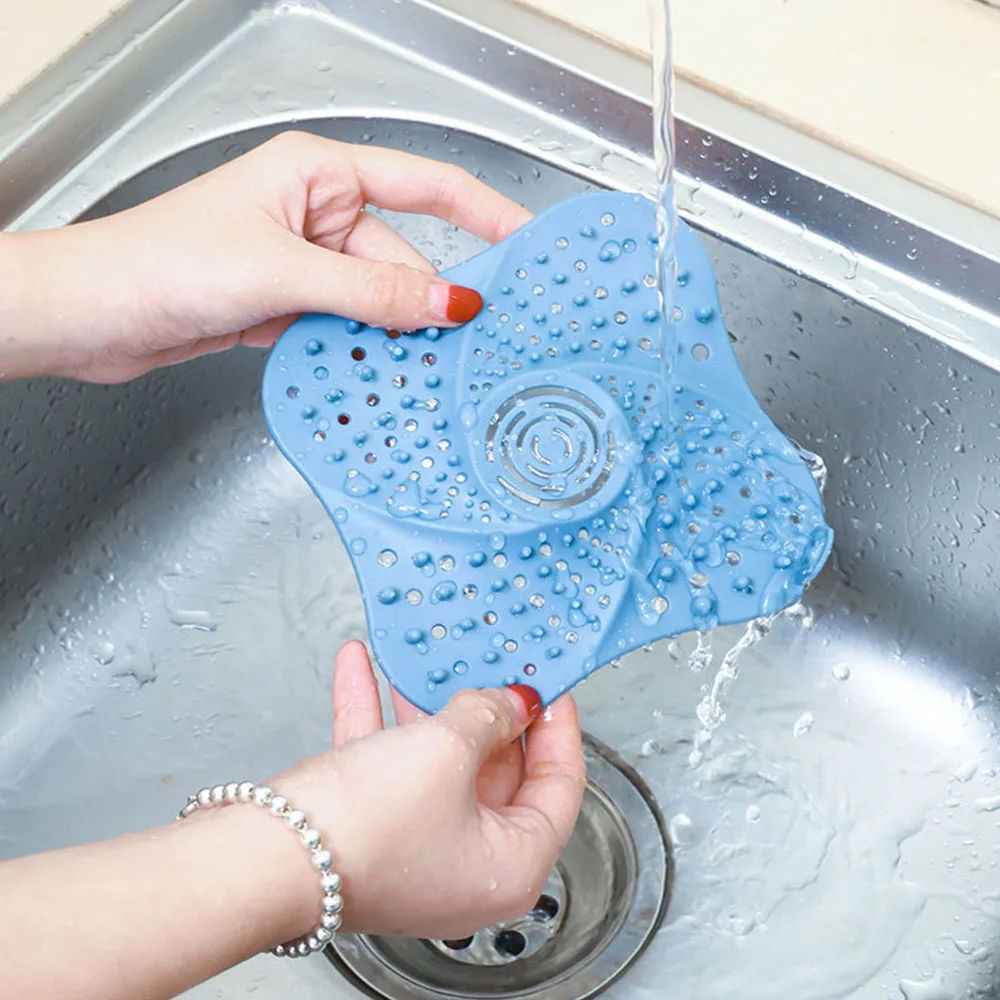 

3 Color Anti-blocking Hair Catcher Hair Stopper Plug Trap Shower Floor Drain Covers Sink Strainer Filter Bathroom Kitchen Access