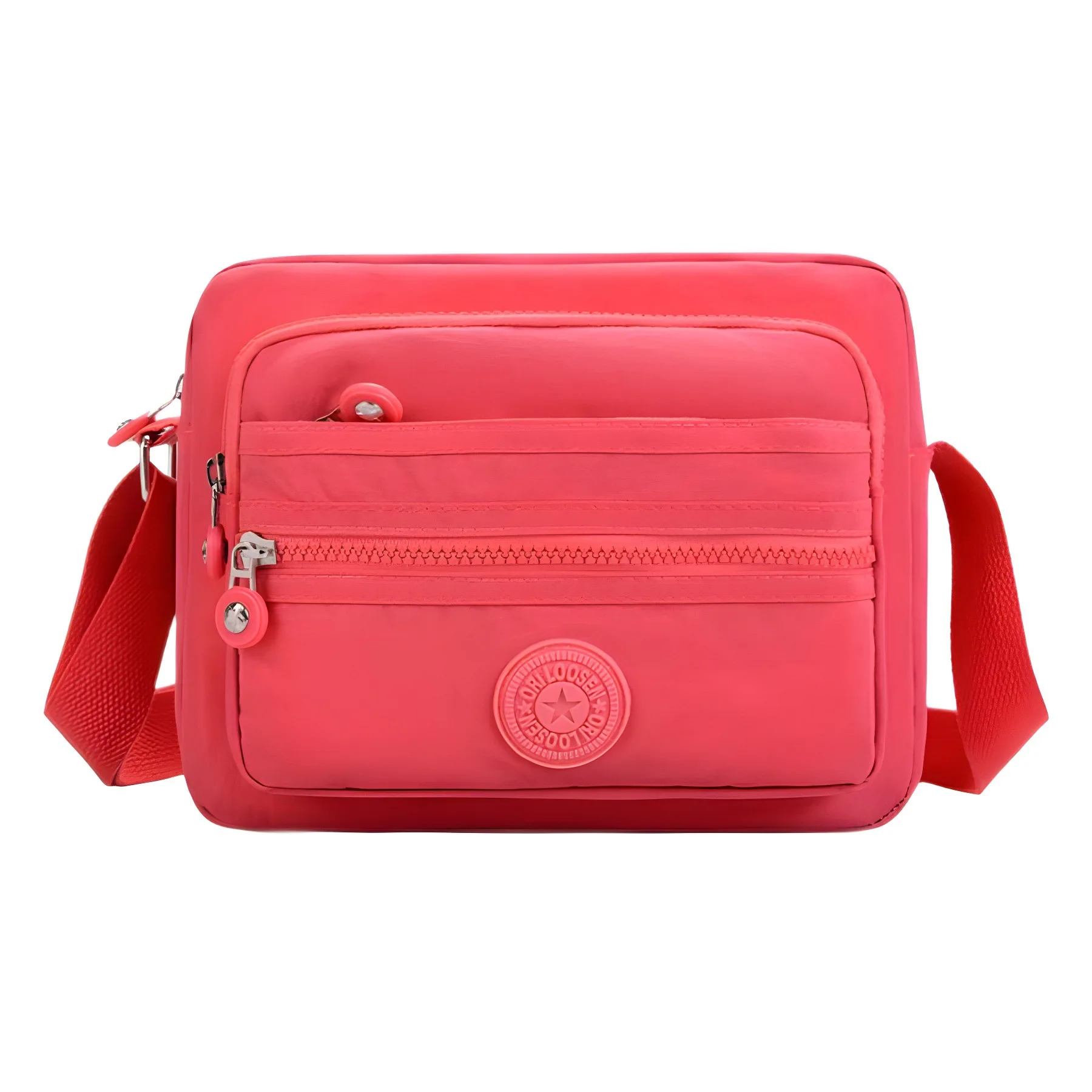 

2025 Global Wave Mini Sling - Washed Nylon Crossbody Vintage Cross-Border Chic Women's Light Square Shoulder Bag
