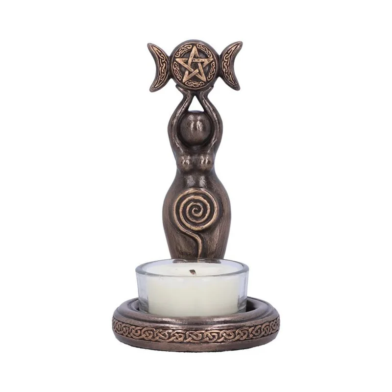 God Statue Lamp , Aromatherapy Resin Craft Ornament, Foreign Trade Wholesale Vintage Desktop Candle Holder Decorati