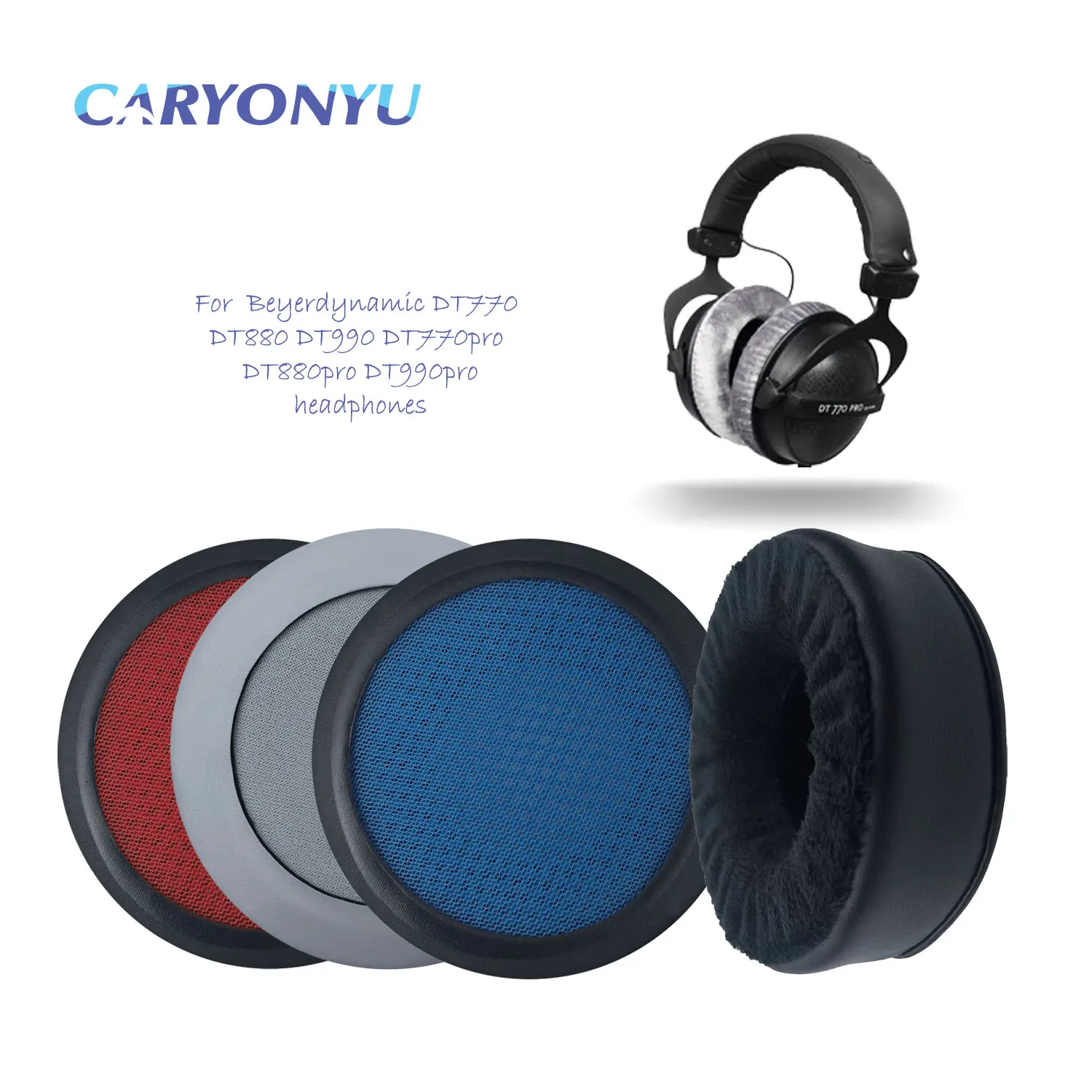 CARYONYU Replacement Earpad For Beyerdynamic DT770 DT880 DT990 DT770pro DT880pro DT990pro Headphones Headband