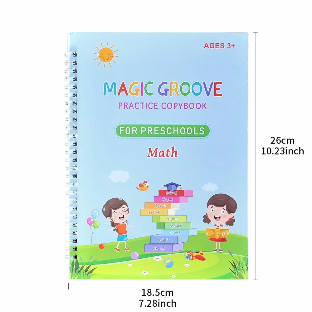 Reusable Copybook Drawing Toys for Children Montessori Pen Control Training Writing Sticker Learning Educational Toy Kids Gift