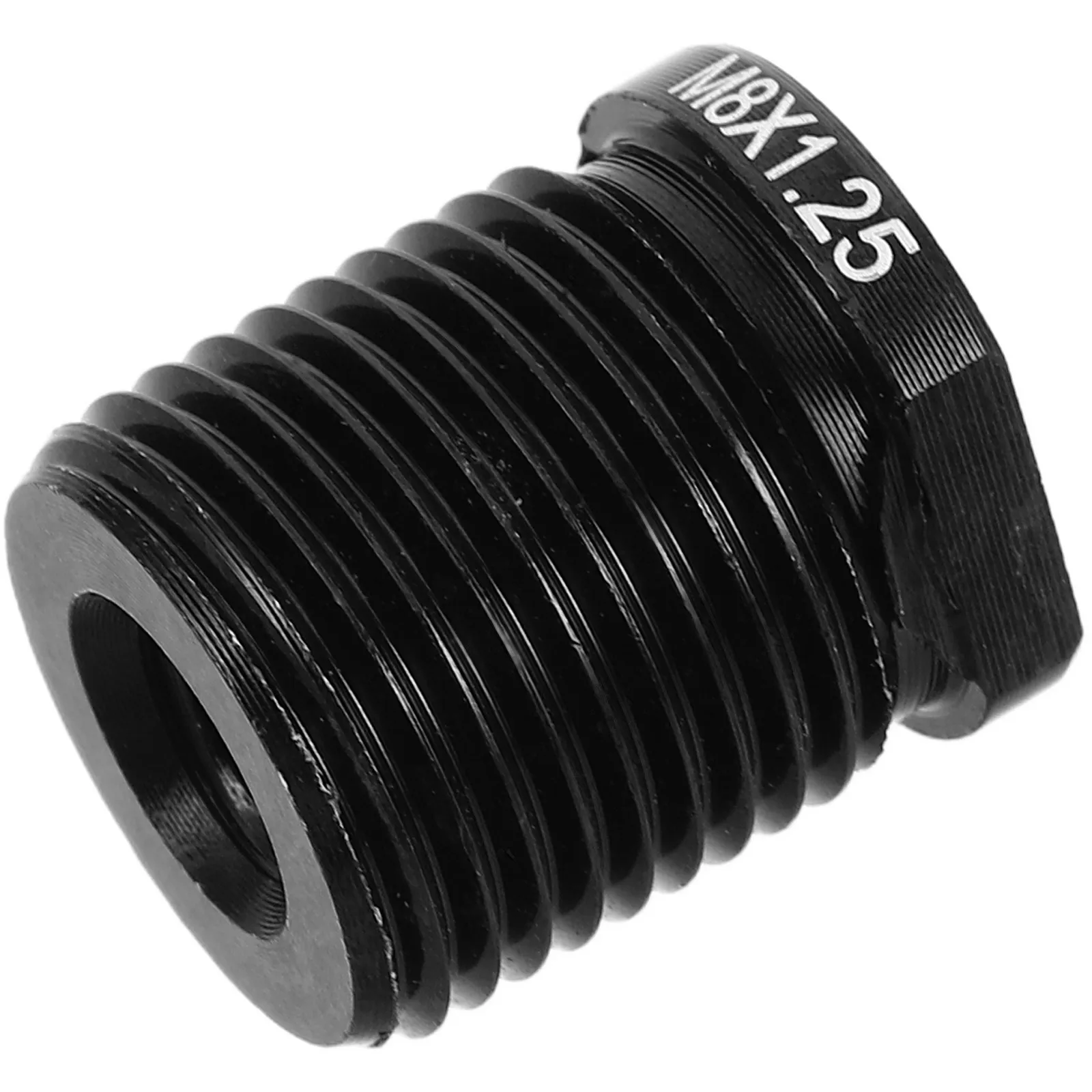 Universal Manual Gear Shifter Adapter Aluminum Alloy M8 Thread Black Shift Knob Boot Retainer Connector Spline Converter
