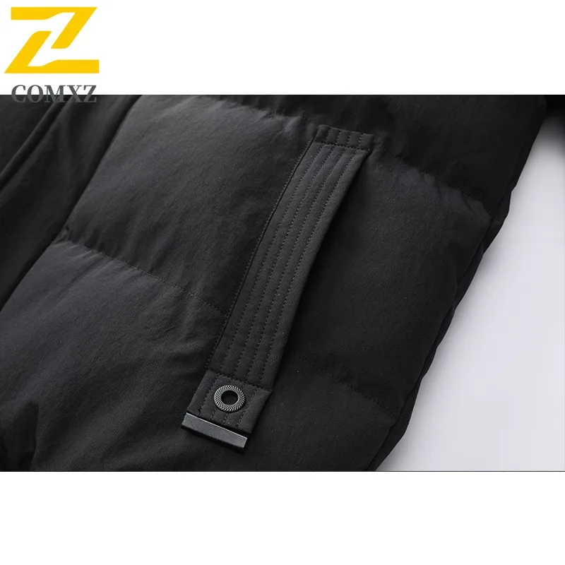 COMXZ Men Winter Jacket Trendy Windproof Thick High-Quality Hiking Shopping Padding Coat Outdoor Glamorous Cotton Padded Jacket