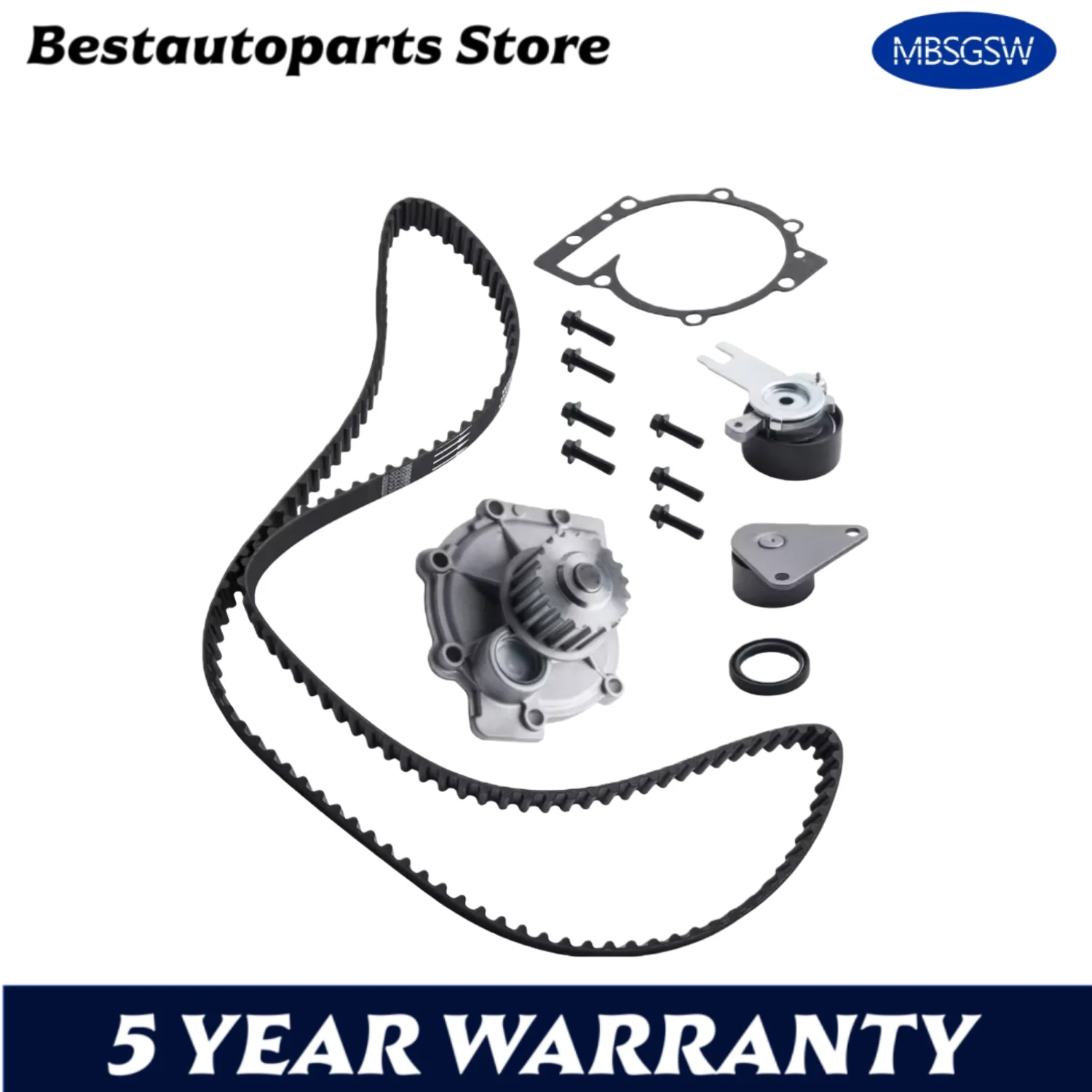 Engine Parts Timing Belt Water Pump Kit Fit 2.3 L 2.4 L 2.5 L L5 Gas  B 5234 T3 For Volvo C30 C70 S80 S60 2.3L 2.4L 2.5L DOHC