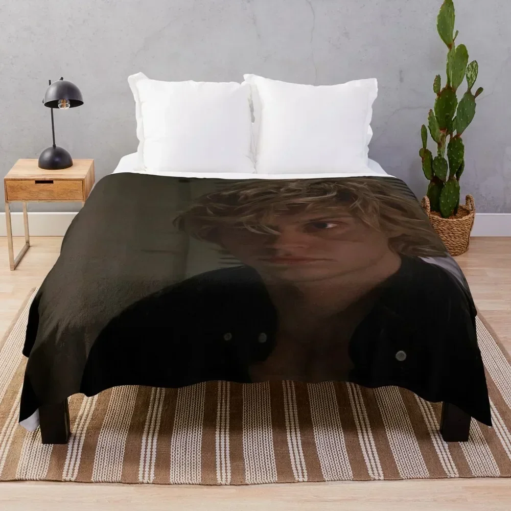 

Evan Peters Throw Blanket Summer Cool Breathable Blanket for Sleeping