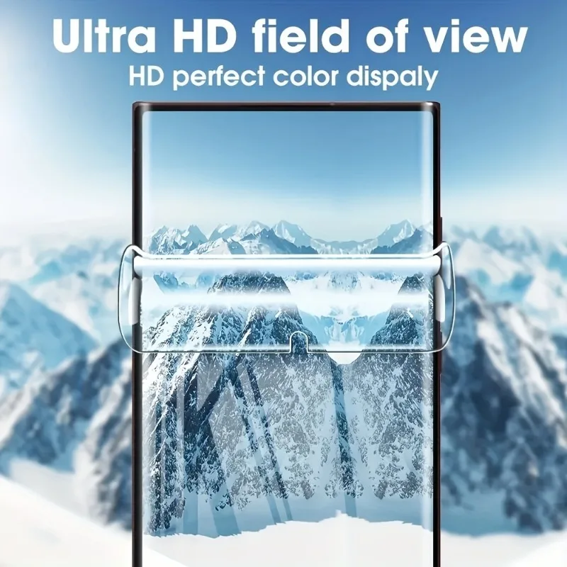 4 Piezas Película de Hidrogel para Samsung Galaxy S25 S24 Ultra S23 S22 S21 S20 Ultra FE Cobertura Completa Película de Poliuretano Termoplástico 6
