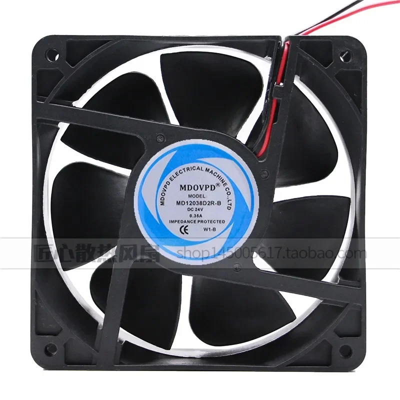 MDOVPD 24V 0.35A 12038 MD12038D2R-B 12cm Large Air Volume Ball Bearing Fan for Electronic Equipment
