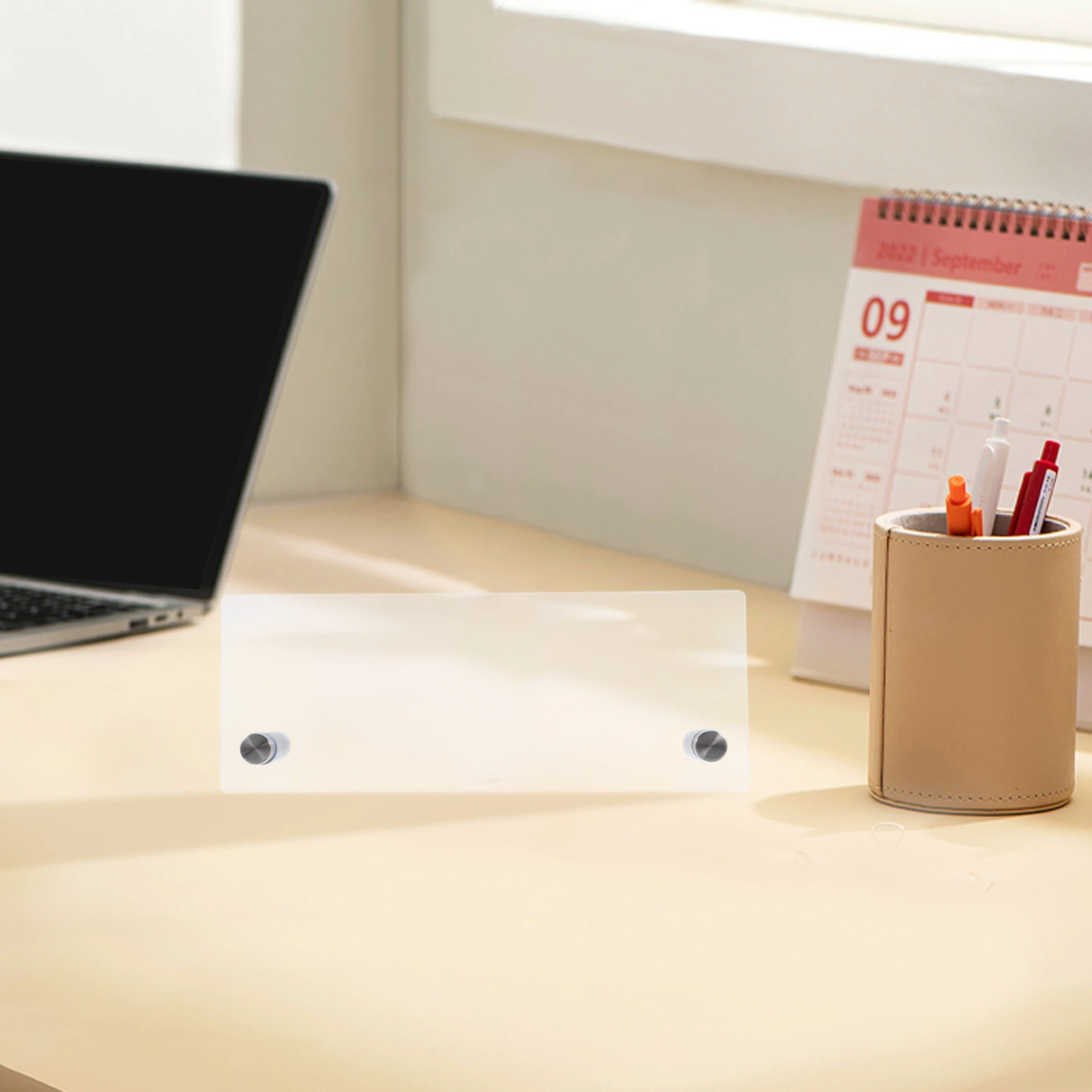 2Pcs Desk Name Display Plate Versatile Business Card Desk Rack for Office Conference Room Exhibition Use Office Card Stand Plate