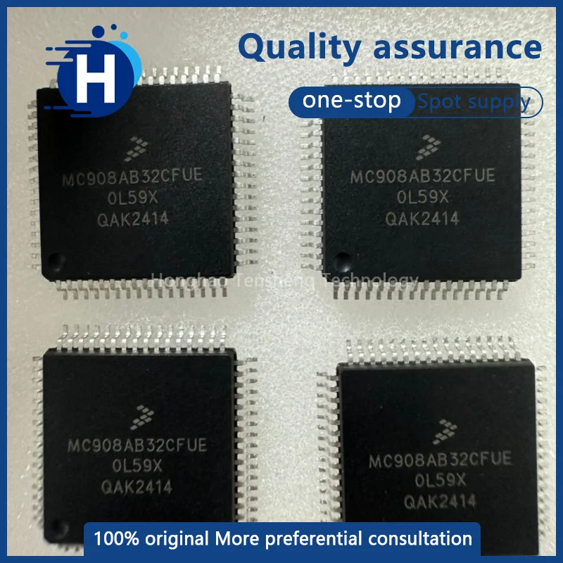 1 piece of high-quality MC908AB32CFUE MC908AB32 microcontroller integrated circuit (IC) in a QFP64 package