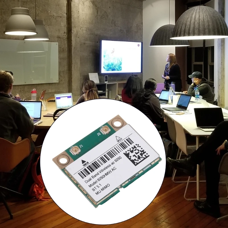 Беспроводная сетевая карта 9260AC 9260HMW 1730 Мбит/с Wi-Fi Bluetooth-совместимая 5.0 Беспроводная карта 2,4 ГГц/5,0 ГГц Mini