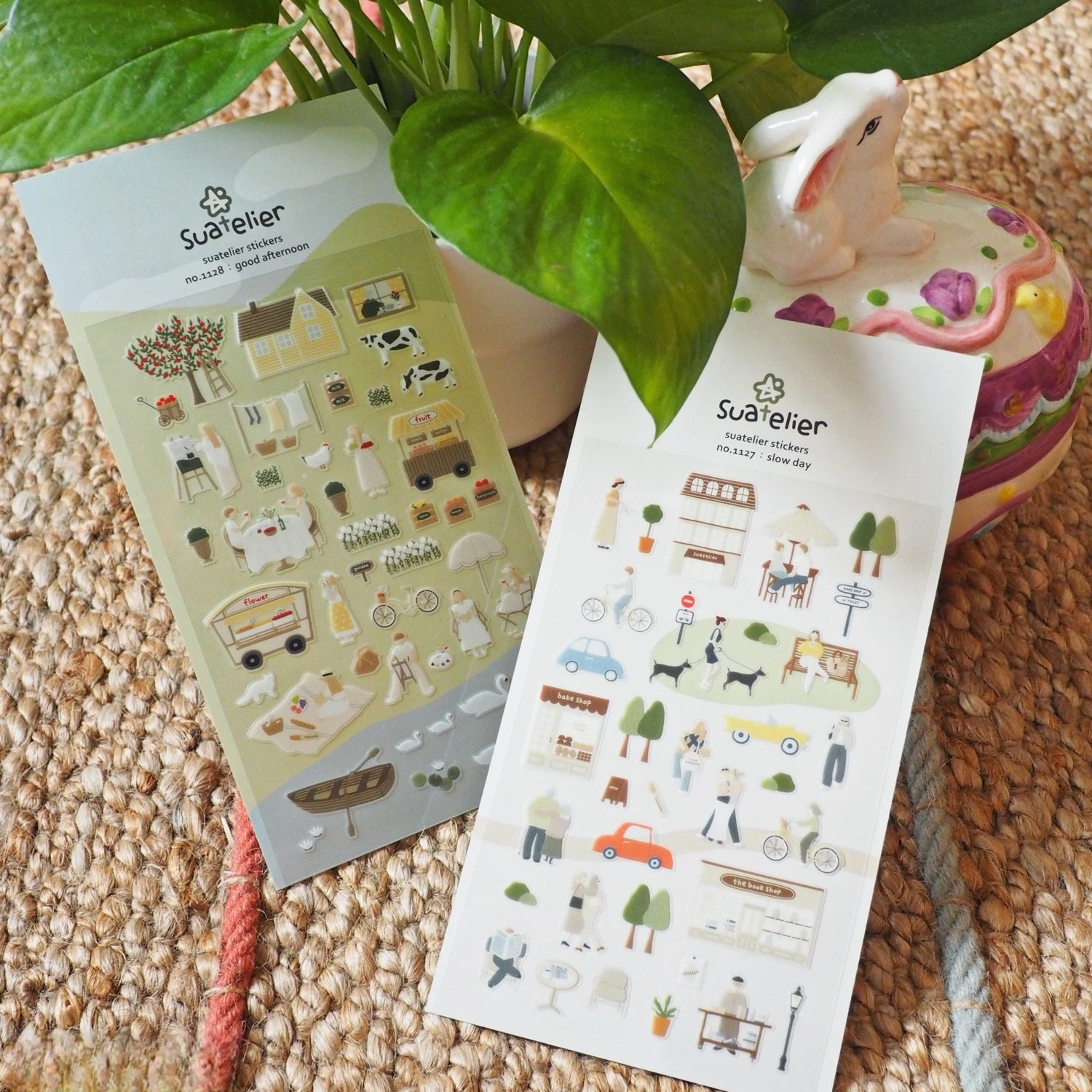 Korean Import Suatelier Lawn Wedding Afternoon Tea Stickers Scrapbooking Diy Stationery Phone Sticker Decor School Supply