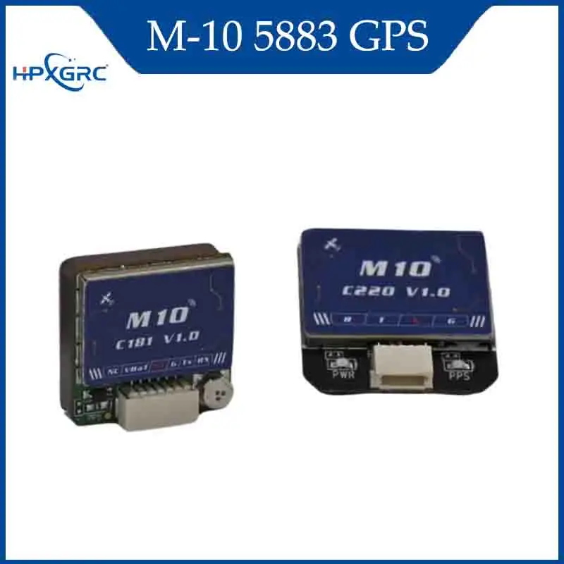

HPXGRC M-10 5883 GPS с компасом, керамическая антенна, встроенный светодиодный индикатор для радиоуправляемых самолетов, FPV, удаленный стиль, детали для самостоятельного изготовления, RC
