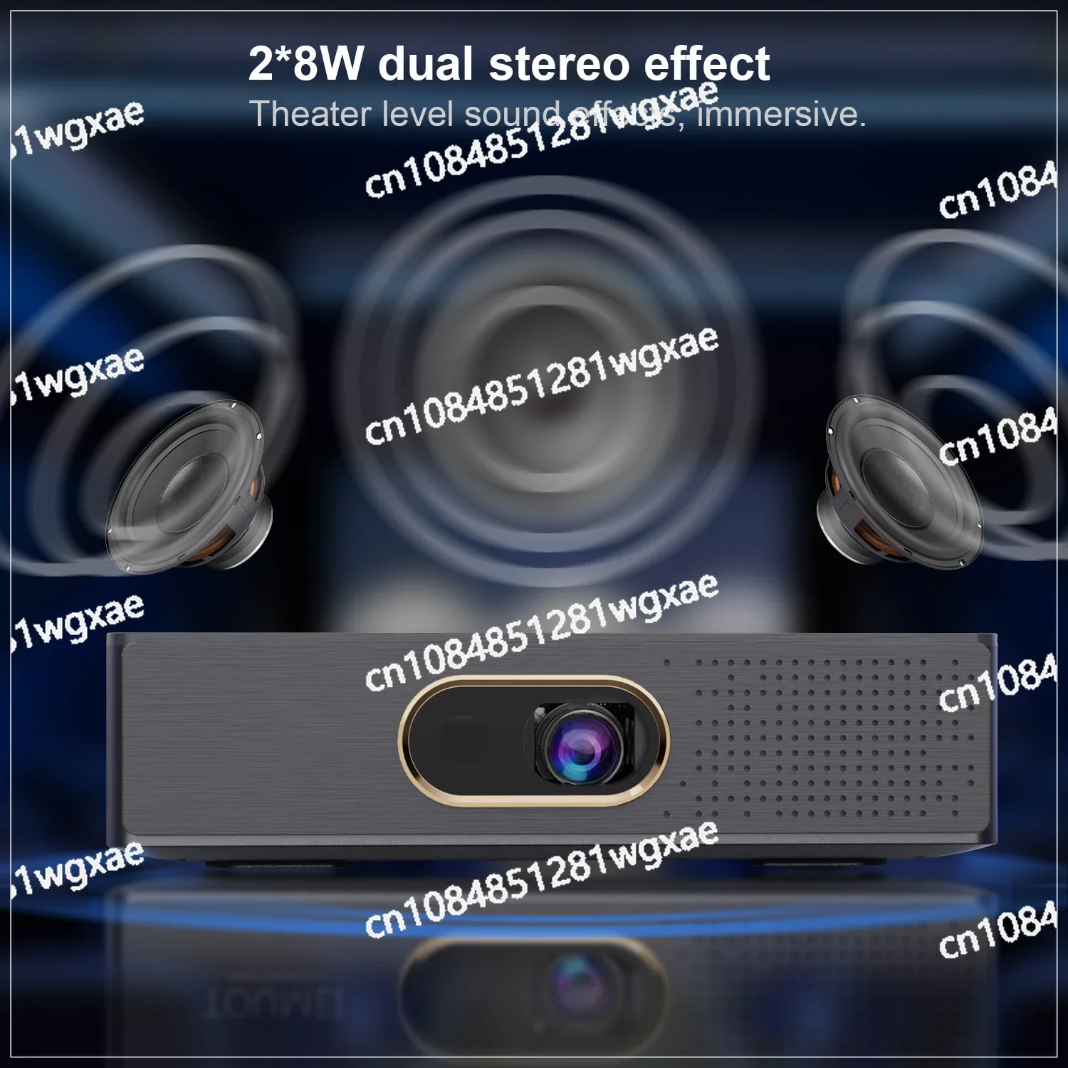 

Full HD 1080P Video LAsEr Портативный проектор 3D-проектор 4K 5G WIFI Интеллектуальный Android 9.0 Подходит для домашнего кинотеатра MINI