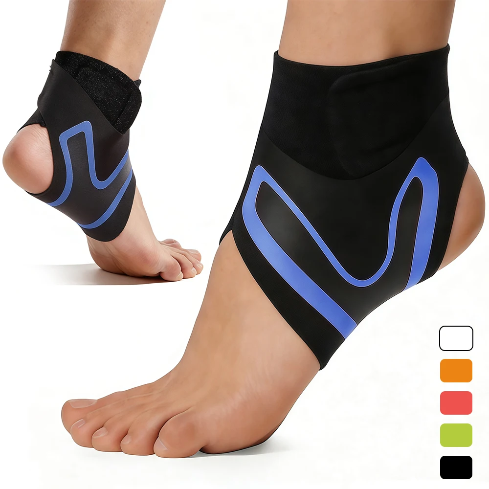 1Pcs Elastic Compression Ankle Support Breathable Ankle Foot Brace for Men Women Sports, Basketball, Football, Running, Cycling