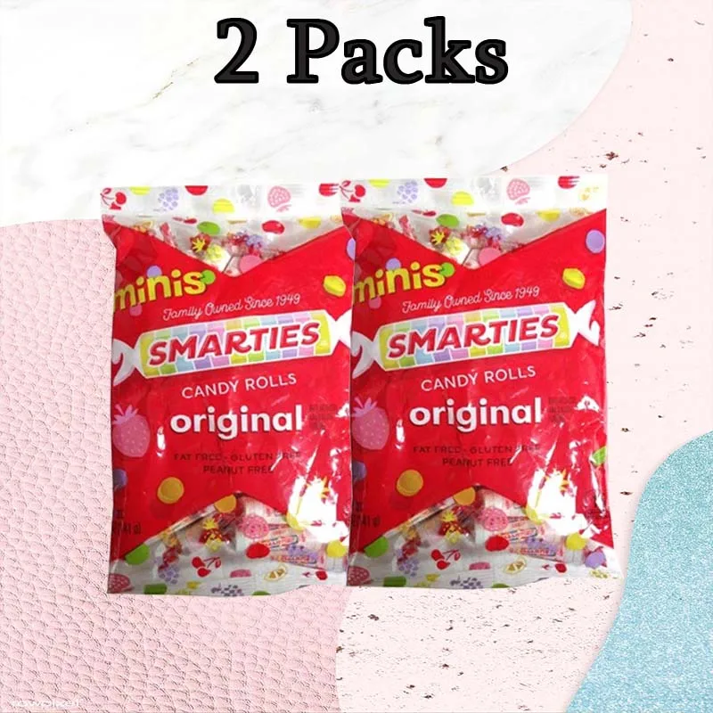 Rotoli di caramelle Smarties originali da 5 once (142 g) * 1 confezione di caramelle dure