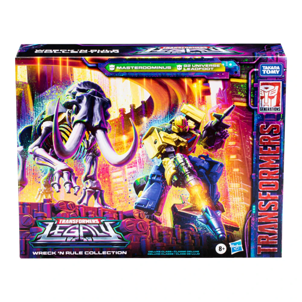 [Op voorraad] Hasbro Transformers Legacy Wreck N Rule Collection Leadfoot en Masterdominus (G2 Universe) 5,5-inch figuurmodel speelgoed