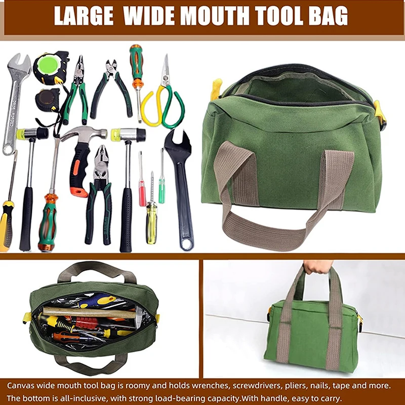 1Pcs Maintenance Tool Bag Large Capacity Portable Strong Durable Water Proof Multifunctional Storage Portable Canvas Tool Bag