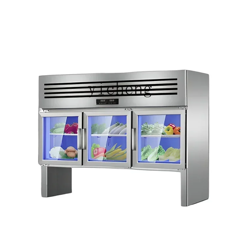 vertical countertop freezer refrigerator refrigerated fresh-keeping workbench display cabinet freezer