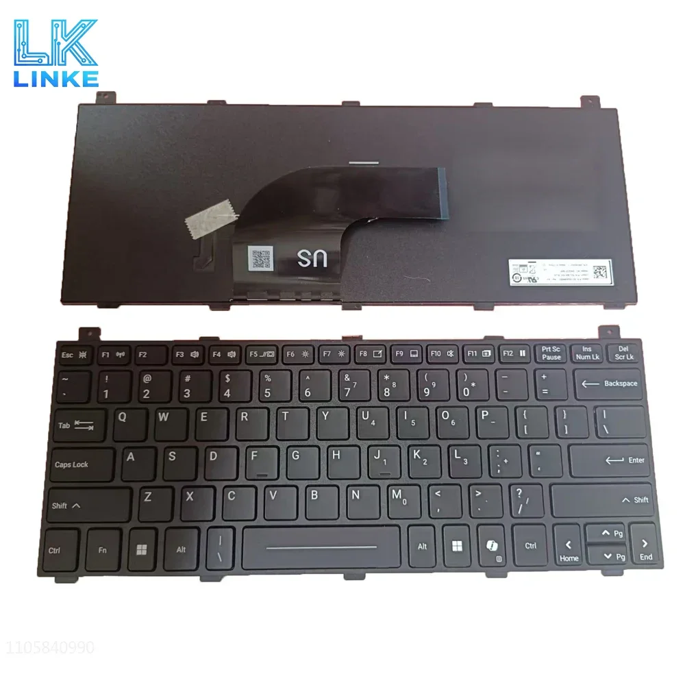 JY For Getac Backlit US UK Keyboard S510 U5 SU1N5A34SQXX SU4D5A33SDX5 / S510 U7 SU476CQASHXX United Kingdom English Black Frame
