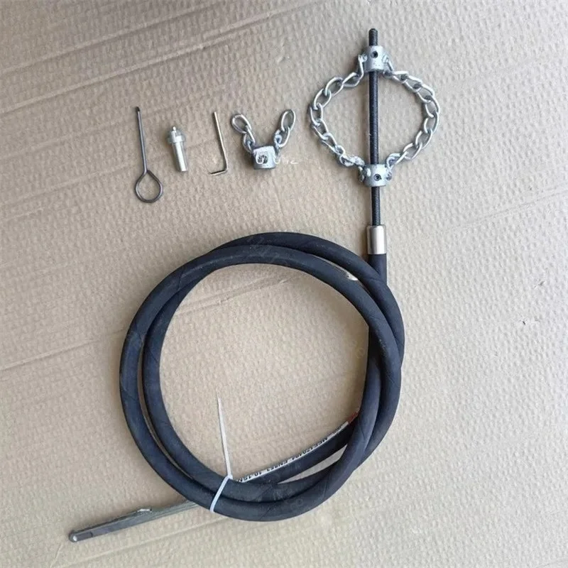 Sewer Pipeline Cleaning Drain Unblocker, Electric Drill Chain Type Pipe Dredger With Spring Chain Drill Bit Rotary Hinge