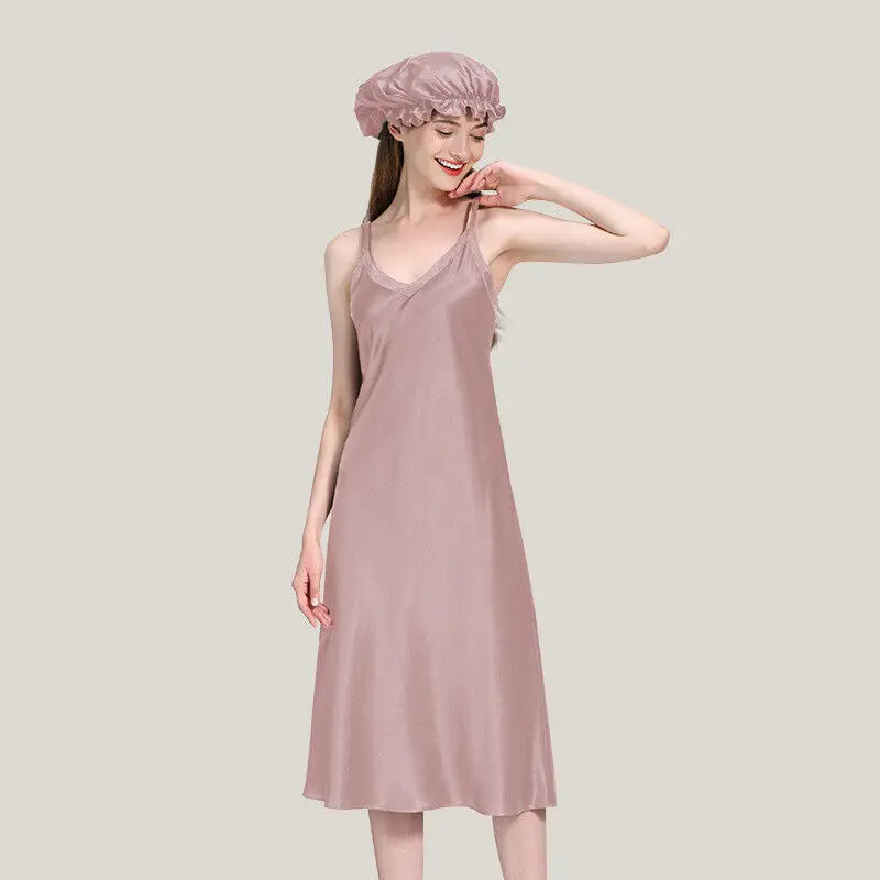 22 Momme Heavy Silk Dress For Women Suspender Silk Pajamas Slack Back Charmeuse - Image 5