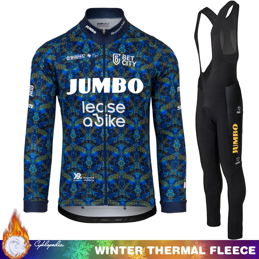 

Men's Cycling Pants JUMBO Winter Thermal Fleece Jersey Clothing 2026 Man Set Sets Suit Ciclismo Hombre Termal Mens Road Bicycle
